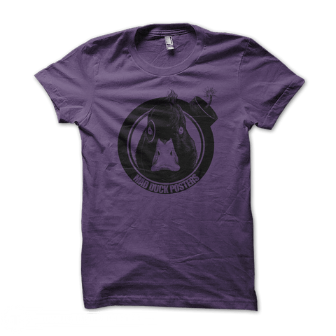 Mad Duck Logo T-Shirt - Purple - Mad Duck Posters